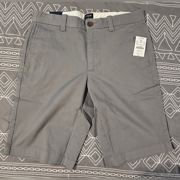 J. Crew Other - J.Crew Lightweight Grey Khaki 11in. Inseam Shorts Size 29